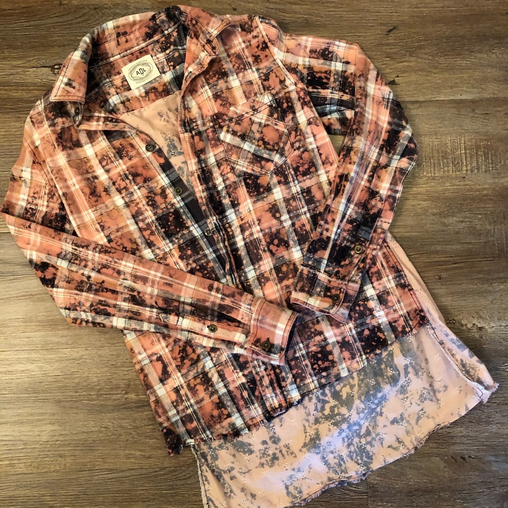 Urban Outfitters Hand Dyed Vintage Flannel